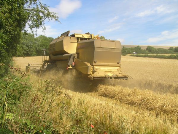 Combine harvester on 29th July 2006
