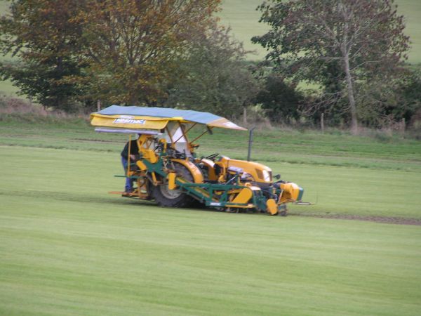 Turf cutter on 8th November 2006