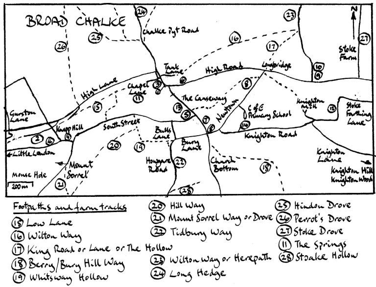 Footpaths and farm tracks
