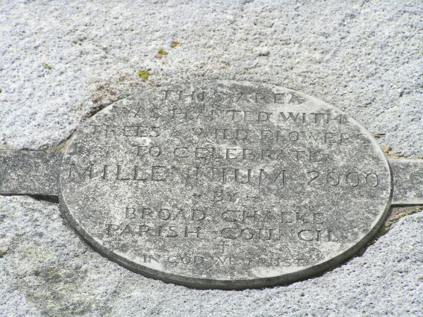 Millennium Plaque on 12th May 2014