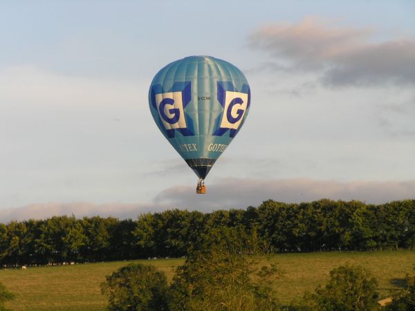 Balloon above the sports field on 29th August 2005