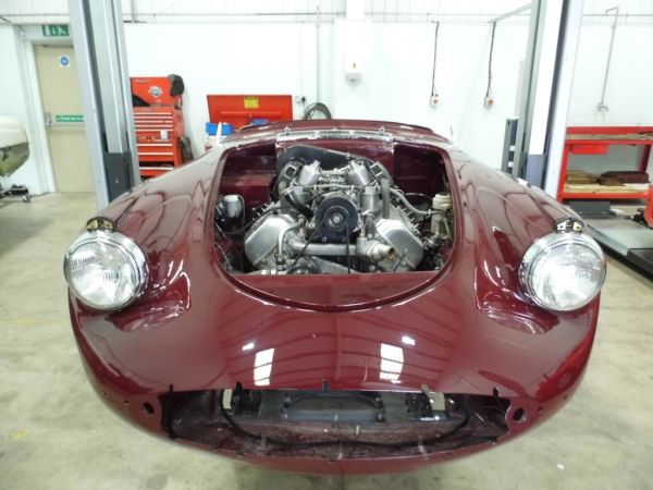 Daimler Dart SP250 6th March 2015 at Tewkesbury restoration workshop