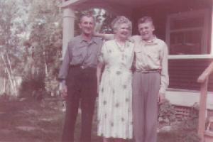 Harry Arnold, Eve and Ira in 1956 in British Columbia