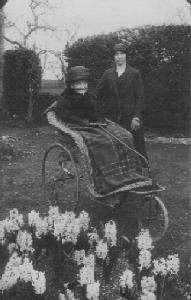 Probably Maria wife of Thomas (2) with unknown person at Barn Orchard