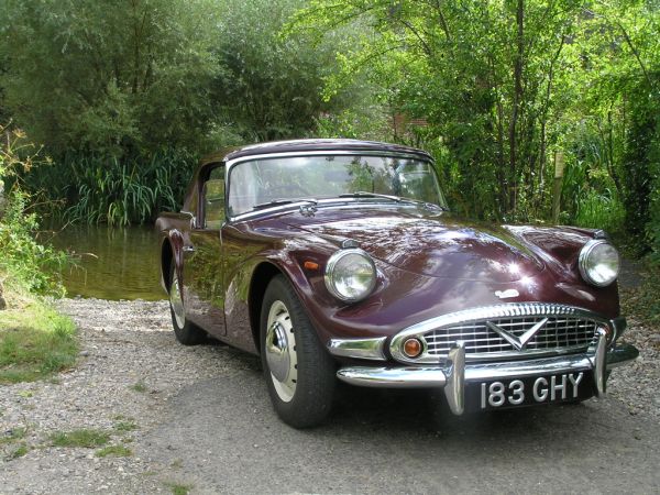 Daimler Dart SP250 at Stratford Tony ford on 9th August 2015