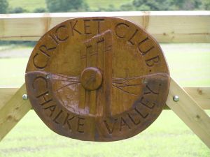 Cricket Club sign on 20th July 2009