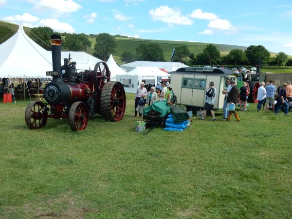 Steam engine at the Chalke Valley History Festival on 2nd July 2017