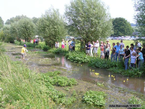 Duck race on 10th June 2007