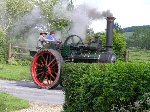 Steam traction engine on 29th July 2007