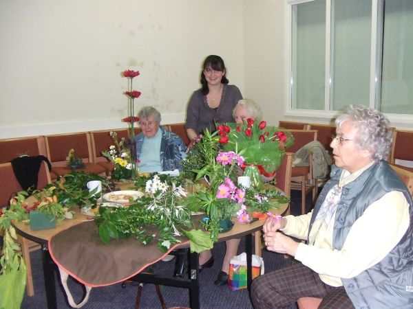 Flower arranging on 3rd November 2007