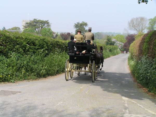 Church and carriage on 24th April 2011
